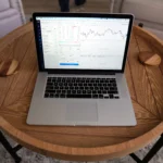 Close-up-of-a-laptop-displaying-trading-charts-for-financial-market-analysis