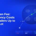 Featured graphic on latency slippage cost, showing a slow ~400 ms home route and a fast under-1 ms VPS route to a forex broker, with per-lot costs of ~$10 versus ~$0.